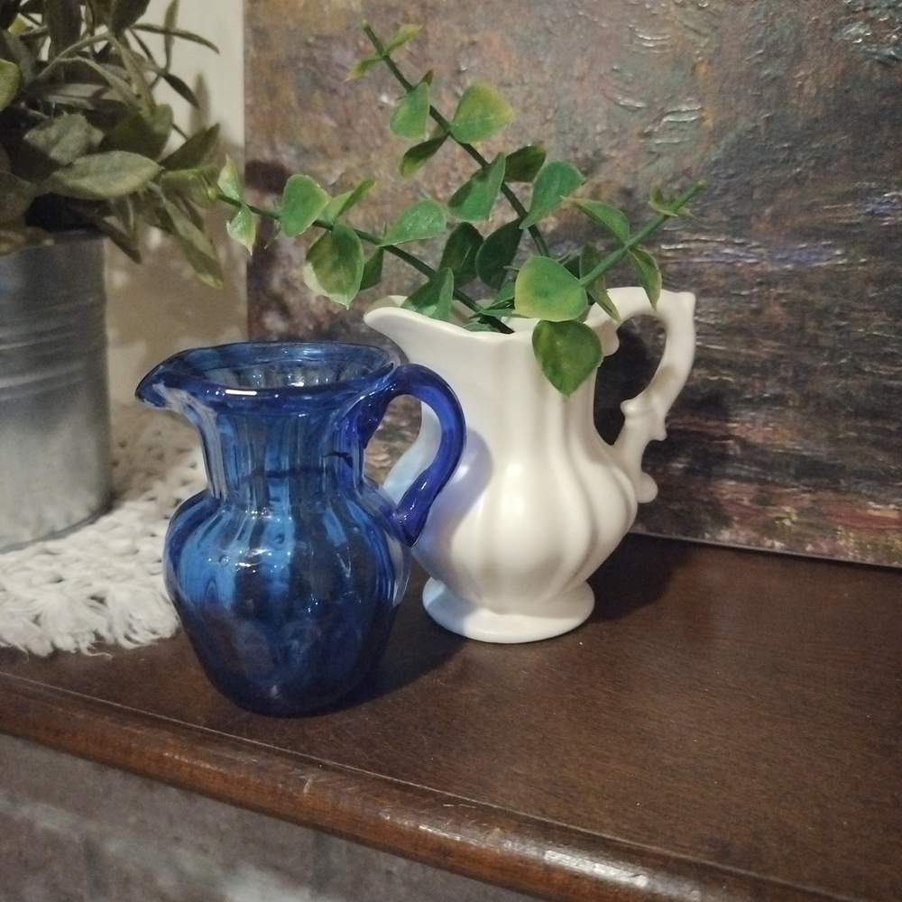 Blue and White Decorative Vase Set